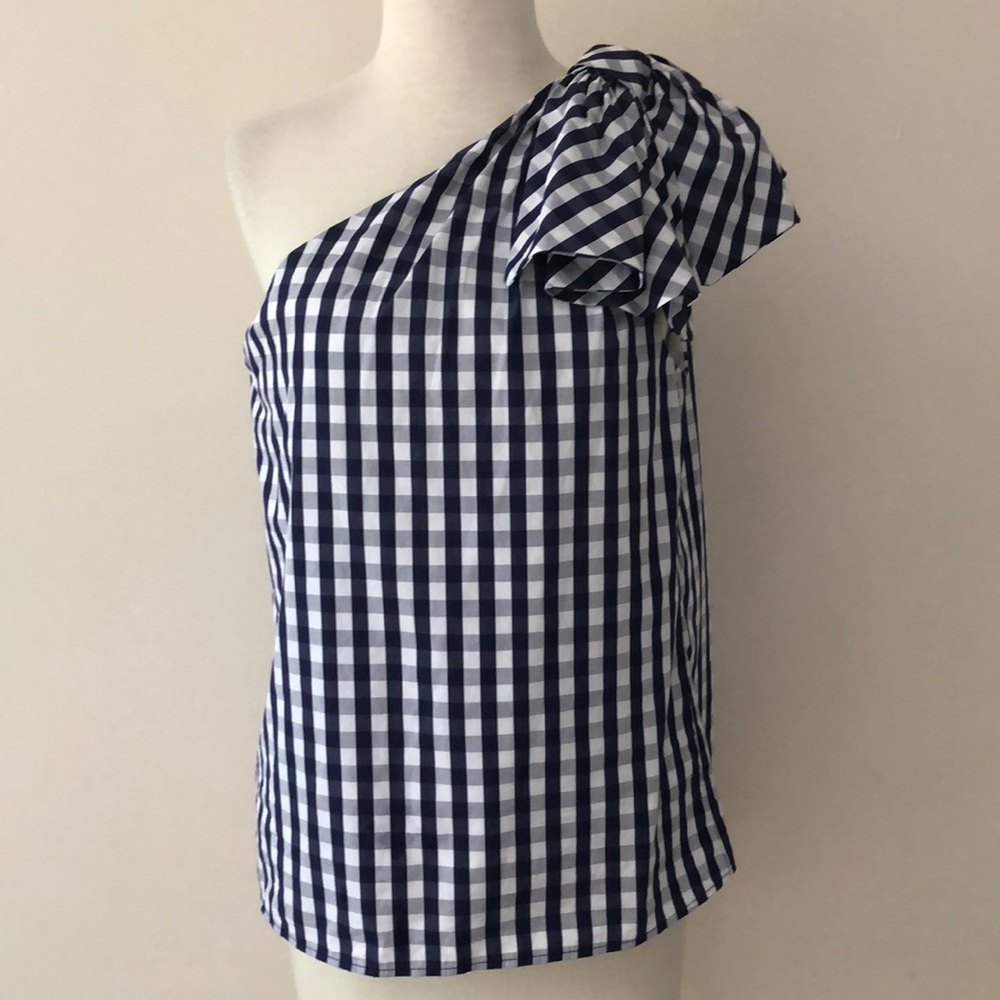 NWT Milly Cindy Gingham Top